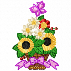 Flowers Embroidery Design 12